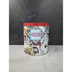 Trails End Gourmet Popcorn Lidded Tin, EMPTY